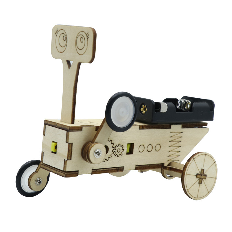 Science Robot - DIY Reptile Robot Electric Wooden Science