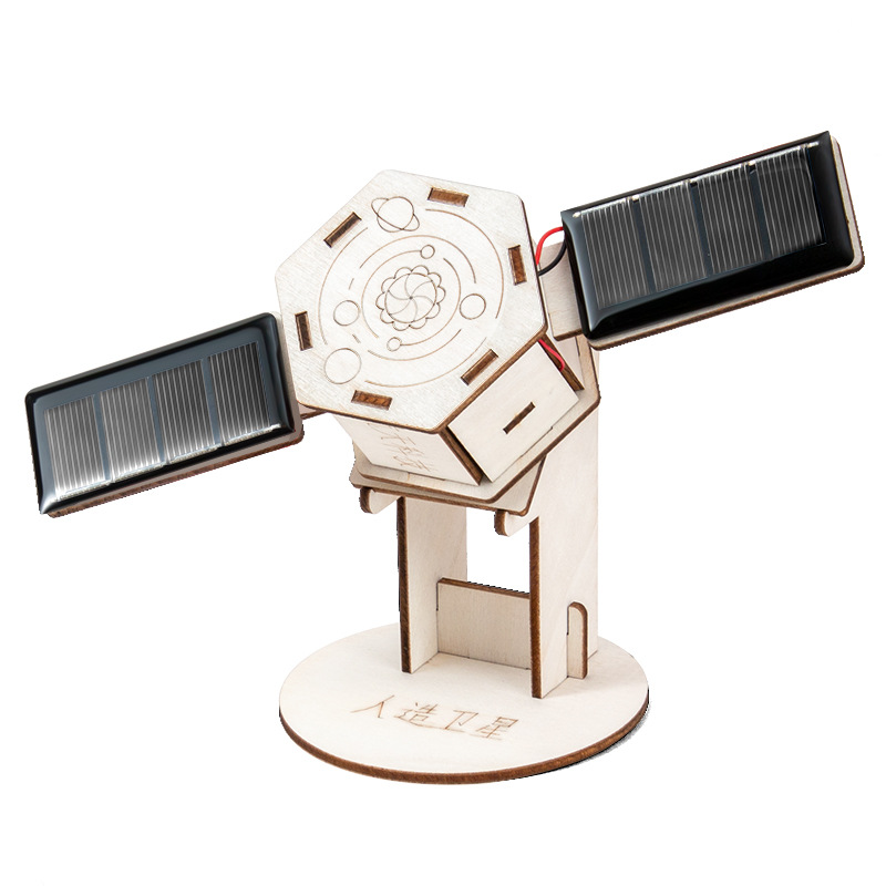 Science Toys Diy - DIY Solar Satellite Artificial Assembly Kid