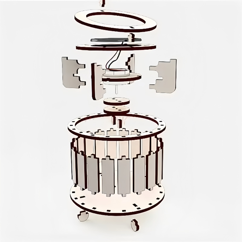 1 PCS DIY Solar Double Ring Ma - Science Toys Diy recension och pris