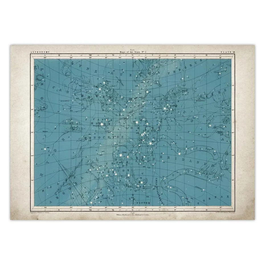 Stars Art Vintage Astronomy Po - Star Map Poster recension och pris