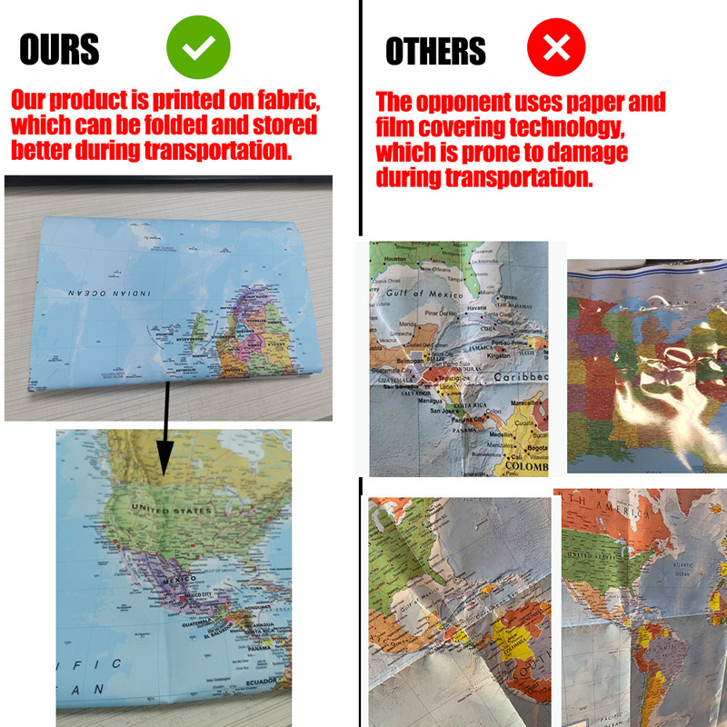 Wall Map,Polyester,World Map W - Star Map Poster recension och pris