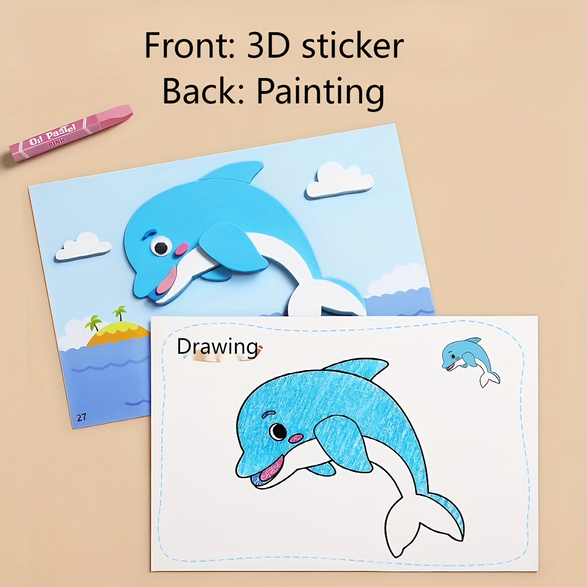 3D Stickers for Kids, Disposab - Science Toys Diy recension och pris