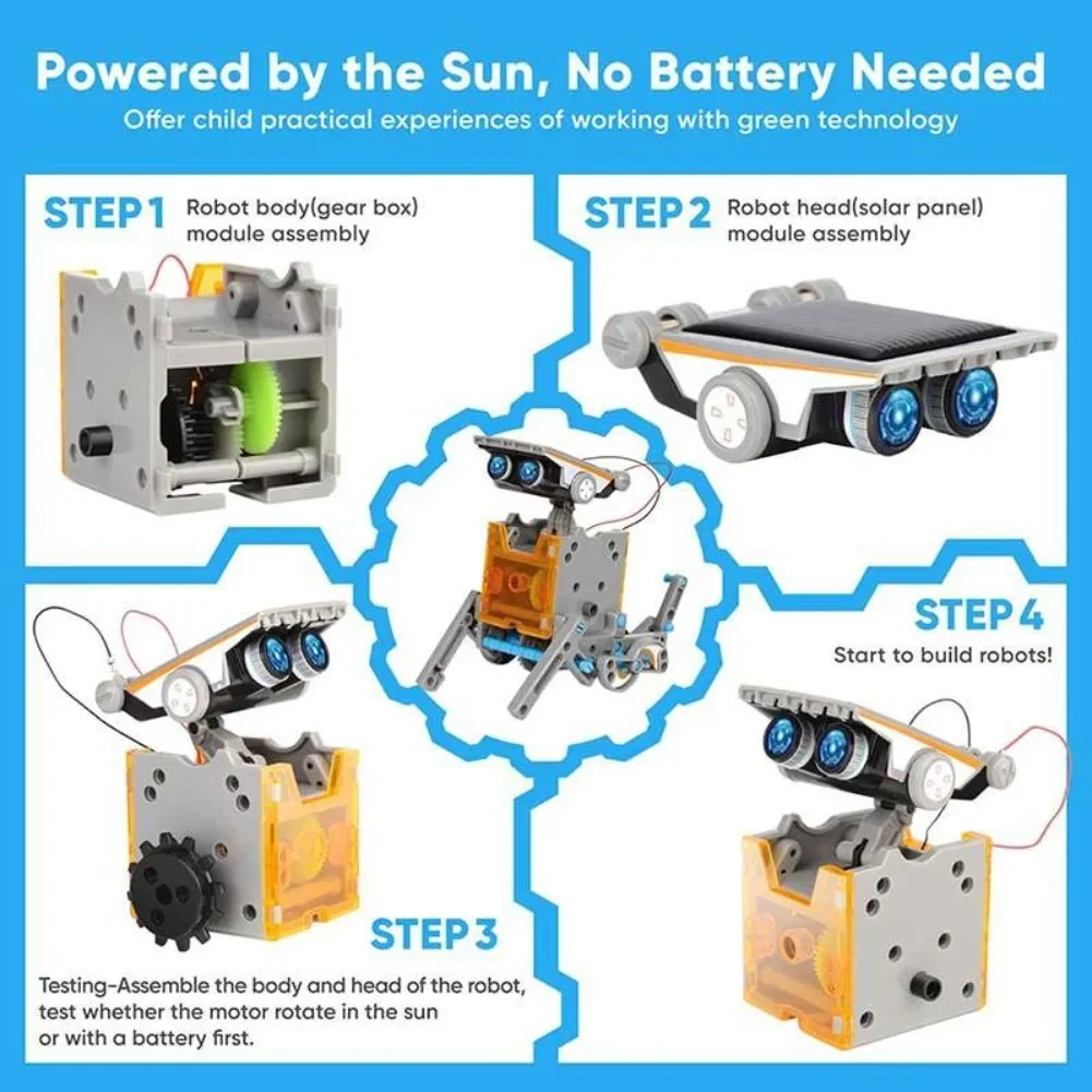 13 in 1 Solar Powered Robot Sc - Science Robot recension och pris